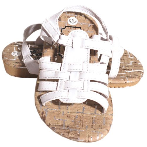 Easy USA Toddler Girls Shoes White Strappy Spring Summer Sandals 5-10
