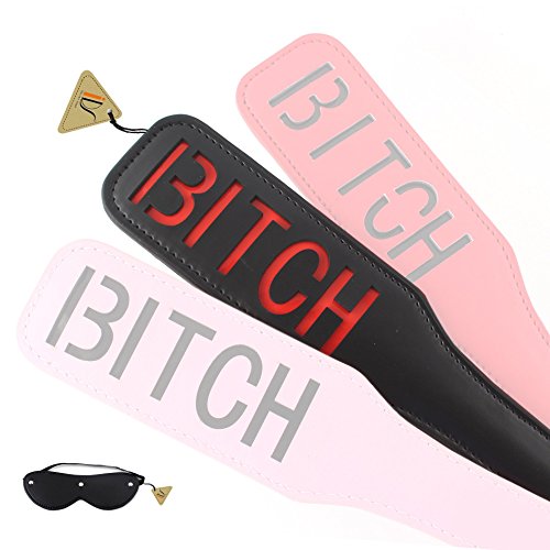 IDS PU Leather Hand Spanking Paddle Restraint for Sex Role Play Bitch, Black Blindfold Sex Eye Mask IDS PU Leather Hand Spanking Paddle Restraint for Sex Role Play Bitch, Black Blindfold Sex Eye Mask