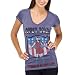 Patriotic Gal Graphic Tee - Blue