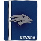 Nevada Wolf Pack NCAA Royal Plush Raschel Blanket (Jersey Mesh Series) (50x60