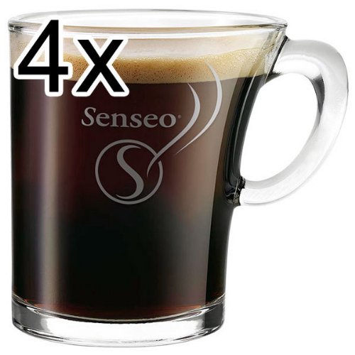 4 x SENSEO Design Glas Tasse 180ml