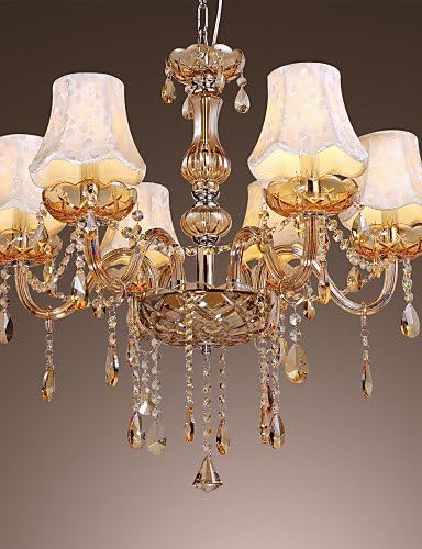 ZQ Individuality unique style European Style Luxury 6 Light Chandelier With K9 Crystal , 110-120v