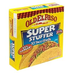 Old El Paso Super Taco Shells, 6.6-Ounce Boxes (Pack of 12)