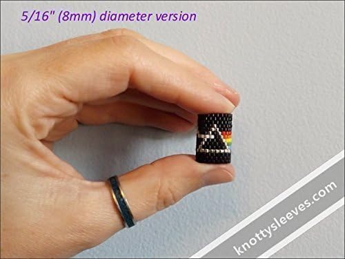Dread Bead, Peyote Stitch, Loc Jewelry, Dread Sleeve, Dreadlock Accessory, Pink Floyd