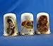 Porcelain China Collectable Thimbles - Set of Three Knitting