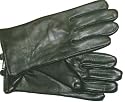 Genuine Black (Adler) Soft Leather Waterproof and Microfiber Lined Luxurious Looking Gloves for Women and Teens