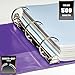 Wilson Jones Heavy Duty Round Ring Binder with Extra Durable Hinge, 2-Inch, Purple (W364-44-267)