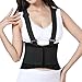Lumbar Support Belt with Suspenders for Women - Black (Size S)