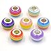 RUBYCA 100Pcs Mix Striped Large Hole Beads Acrylic fit European Charm Bracelet for Jewelry Making