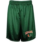 Miami Hurricanes Green Mesh Practice Shorts