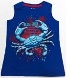 Boy Size Large 5/6, Blue Crab T Shirt