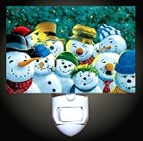 Snowman Group Decorative Night Light