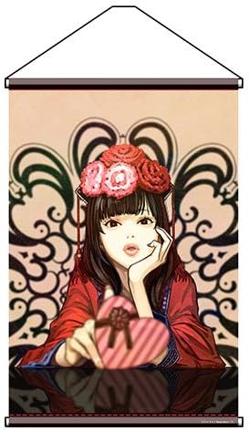 Japan Official Charama Long Wall Scroll - Fairy Tale Story Series "Valentine Girl" illustration by Hidari Poster Table Cloth Home Decor Art Traditional Japanese Royal Outfit Clothes Kimono Cosplay