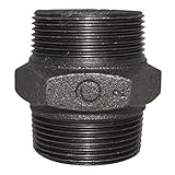 JFE継手 黒ねじ込み六角ニップル 10A (10個入り)