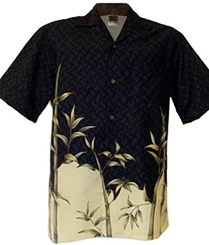 WinnieFashion (100% Cotton) Hawaiian Canoe/Bamboo Aloha Shirts (USA)