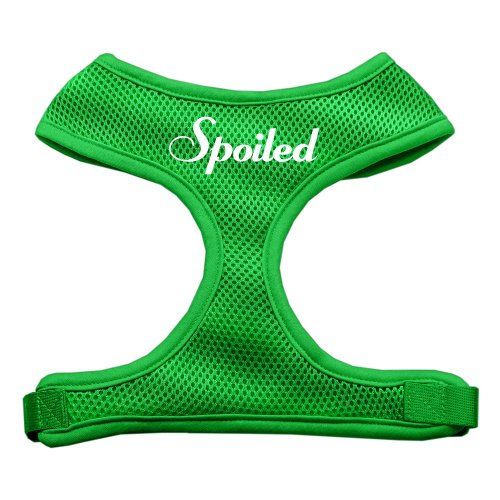 Spoiled Design Soft Mesh Harnesses and Leash Set Emerald Green Medium