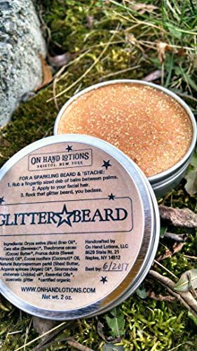 Glitter Beard Shimmering Mustache and Beard Balm Certified Organic