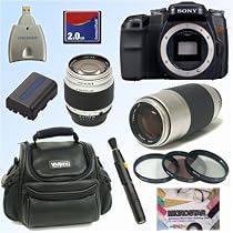 Sony DSLRA100 Alpha A100 10.2MP Digital SLR Camera W/ Tokina 28-80mm f3.5-5.6 & 100-300mm f5.6-6.7 Zoom Lenses + Filters + 2GB Accessory Kit