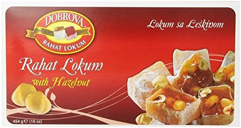 Dobrova Turkish Delight, Hazelnut, 16 Ounce