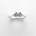 Sterling Silver Butterfly Cross Ring by Bob Siemon