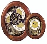 Joyful Nostalgia Oak Musical Wall Clock by Rhythm