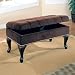 Westfall Storage Bench in Dark Brown
