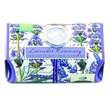 Michel Design Works Over-size Scented Triple-milled Bath Soap Bar 7.3-Ounce, Lavender Rosemary