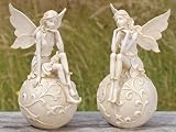 Eigenschaften B & B  / 2ER SET FEE ELFE ENGEL ANTIK GRAU 21 CM GARTENDEKO