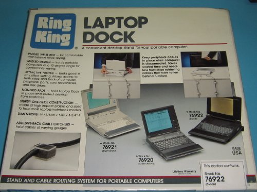 Ring King Visibles, #76922, Laptop Dock, Black, 11 13/16