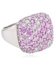 Sterling Silver White Sapphire Ring, Size 7