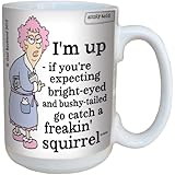 Hilarious Aunty Acid Freakin Squirrel Ceramic Mug, 15 Oz