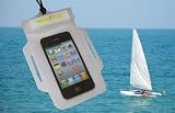 Waterproof iPhone 4 4S Case, Work with iPod Touch, iPhone 3G, 3GS and other Android Smartphone / DROID, with Gym / Sport / Jogging Armband (White)