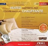 Sunbeam Slumberrest Luxury Electric Mattress Pad (King Size) White 100% Cotton