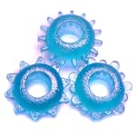 SAVE $6 - Super Stretchy Erection Maker Blue Cock Ring 3 Pack $3.99