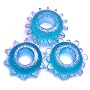 Super Stretchy Erection Maker Blue Cock Ring 3 Pack