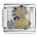 Buy Girl Playing Saxophone Musical Italian Charms Bracelet Link by Pugster