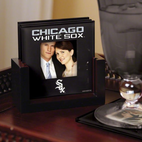 Chicago White Sox Art Glass Coaster Set
