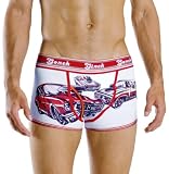 Ginch Gonch Men's Hot & Hemi Spots Brief,Red/Yelllow,Large