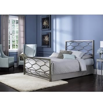 Leggett and Platt Fashion Bed Group Camden Golden Frost Headboard, King, Silver