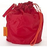 Red Small GoKnit Pouch Project Bag w/ Loop & Drawstring