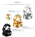 Jstyle Stainless Steel Mens Womens Clip On Earrings Hoop Huggie Non-Piercing Hypoallergenic