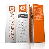 OZNaturals- Vitamin C Serum For Your Face Contains Professional Strength 20% Vitamin C + Hyaluronic Acid -  Anti Wrinkle, Anti Aging Serum For A Radiant & More Youthful Glow! Allure Magazine's Best In Beauty!