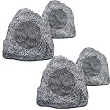 Buy 2 Pair of New Outdoor Garden Waterproof Granite Rock Patio Speakers 4R4G 