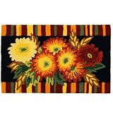 Homefires Accents Asters Indoor Rug, 22-Inch by 34-Inch