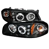 CHEVY IMPALA BLACK DUAL HALO PROJECTOR HEAD LIGHTS
