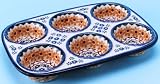 Polish Pottery Muffin Pan Baker 8 x 11 1/2 **CLEARANCE**