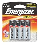 Energizer Max Alkaline AA Batteries, 8-Count Package