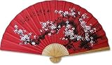 Large 60 Folding Wall Fan -- Prosperity Blossoms -- Original Hand-painted