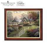 Thomas Kinkade Wooden Framed Canvas Print Wall Decor Collection Seasons Of The Heart
