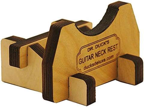 ADJUSTABLE GUITAR NECK REST WITH RED POWER STRING WINDER